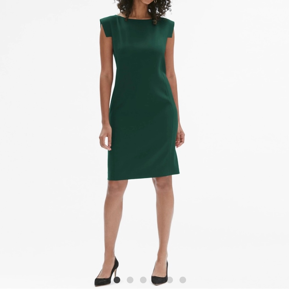 MM Lafleur Green Mini Dress